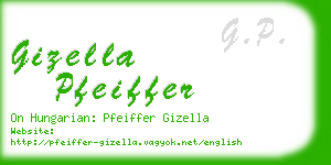 gizella pfeiffer business card